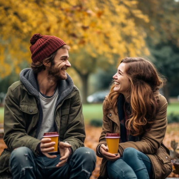 A coffee date is less pressure for a first date